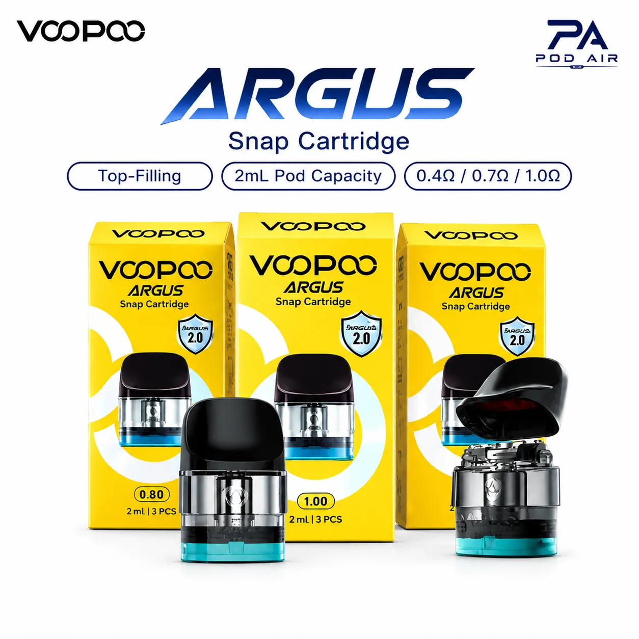 کارتریج آرگاس ووپو اسنپ 2میل | voopoo argus snap cartridge